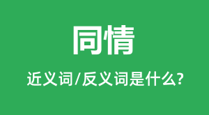 ͬ��Ľ���ʺͷ������ʲô_ͬ����ʲô��˼��