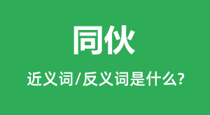 ͬ��Ľ���ʺͷ������ʲô_ͬ����ʲô��˼?