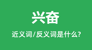 �˷ܵĽ���ʺͷ������ʲô_�˷���ʲô��˼?