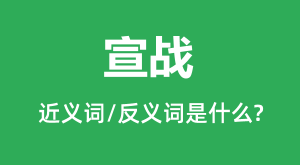 ��ս�Ľ���ʺͷ������ʲô_��ս��ʲô��˼?