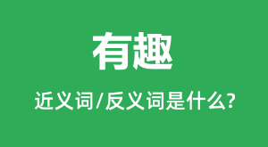 ��Ȥ�Ľ���ʺͷ������ʲô_��Ȥ��ʲô��˼?