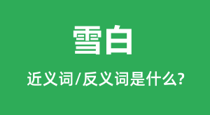 ѩ�׵Ľ���ʺͷ������ʲô_ѩ����ʲô��˼?