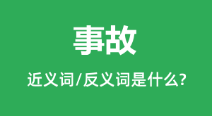 �¹ʵĽ���ʺͷ������ʲô_�¹���ʲô��˼?